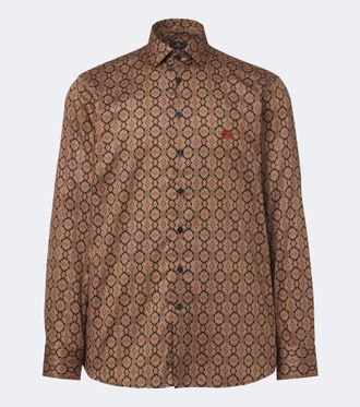 Etro Printed cotton poplin shirt