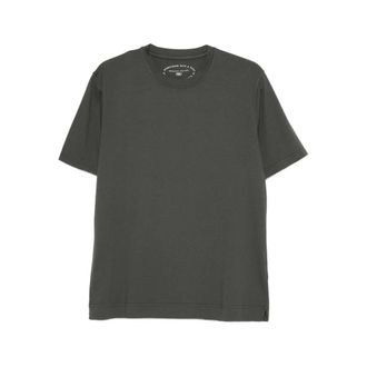 Fedeli T-Shirts, male, Green, Size: 5XL Crew Neck Cotton T-Shirt