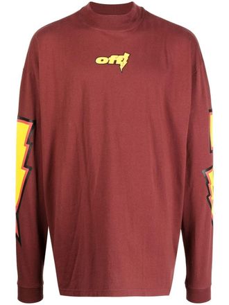 Off-white THUNDER STABLE OVER MOCKNECK - Rosso