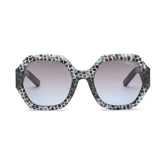 Chopard Patterned Round Frame Sunglasses - Blue