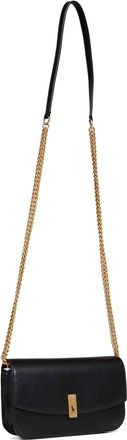 Polo Ralph Lauren Womens Wallet On Chain Black Other Materials Handbags Hand Bags