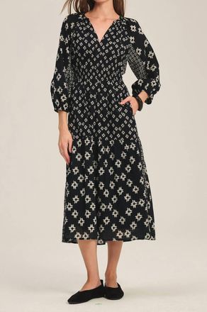 Velvet Elen Dress In Midnight