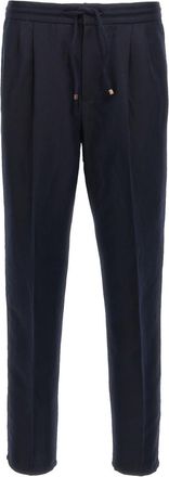 Brunello Cucinelli Blue Linen trousers
