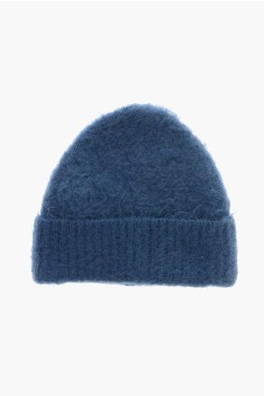 Acne Studios Wool-Blend Beanie KAMEO in Solid Color size One Size