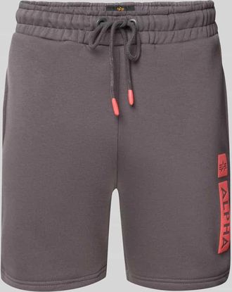 Alpha Industries Alpha Industries Sweatshorts mit elastischem Bund und Tunnelzug in Anthrazit, Gr&ouml;&szlig;e XL