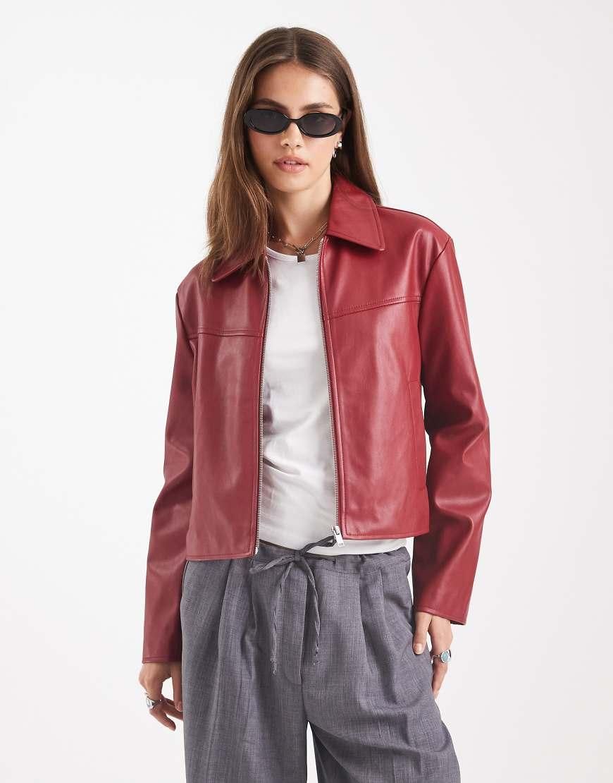 Manebo Lederjacke Sale Damen Rote Lederjacke Lederjacke Damen Asos