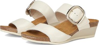 Naot Womens Naot Magic 104123-HAR Sandals Ivory Leather Open Toe Slide GAL1157