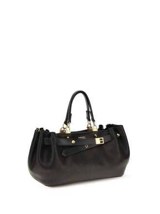 Balenciaga Bel Air Suede Shoulder Bag - Black