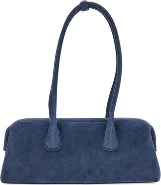 Osoi Borsa a spalla Boat Wide in pelle scamosciata - Blu