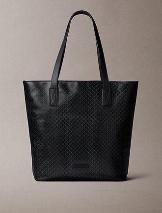 Calvin Klein Tote bag met all-over embleemlogo