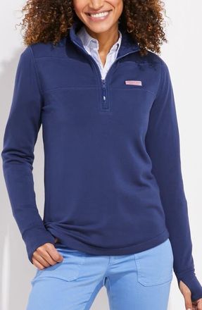 Vineyard Vines Dreamcloth Relaxed Half Zip Sweatshirt in Breaker at Nordstrom, Size X-Small