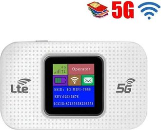 Trade Shop Trade Shop - Modem Wifi Portatile 4g / 5g Router Mobile 150 Mbps Hotspot Con Display Led
