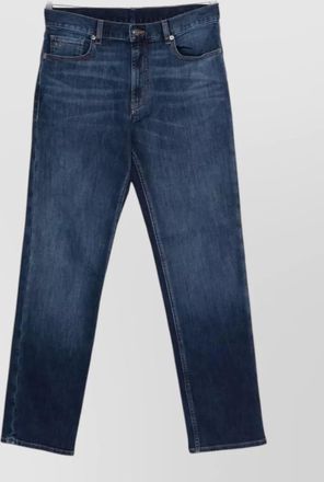 Emporio Armani denim cotton trousers belt loops pockets