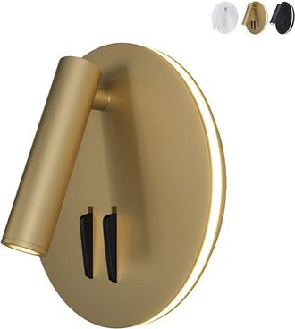 Maytoni Ios 176 Technical Ios 176 Led Integrado L&aacute;mpara De Pared Lectura Oro Mate - Maytoni