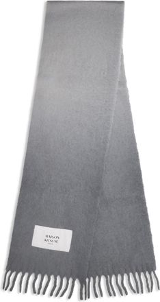 Maison Kitsun&eacute; Gradient Alpaca Scarf - Gray