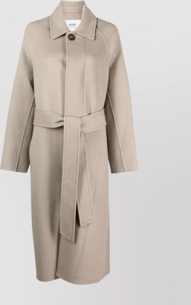 Ami cashmere and wool blend coat