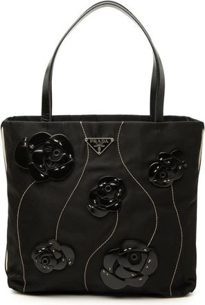 Prada Pre-owned Prada Tessuto Rosette Tote Ladies K53QOMGAKESXMGSS