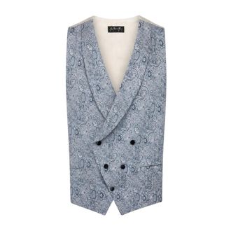 Luigi Bianchi Mantova Suit Vests - Heren - Pakken - Blauw - Maat: 3XL