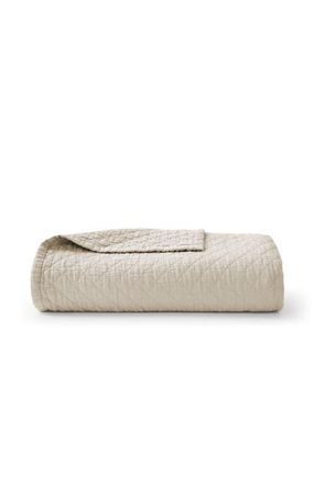 Christy Porto Luxury Diamond Quilted Throw in Biscuit at Nordstrom