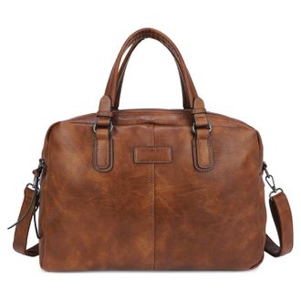 Generic Womens Classic Business Tote with Detachable Strap Stylish Laptop Handbag ZL-2415 (Cuoio)