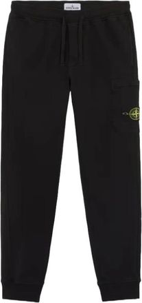 Stone Island Sweatpants, male, Black, Size: 2XL Slim Fit Cargo Jogging Pants