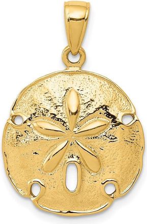 Diamond2Deal 14k Yellow Gold S Dollar Pendant