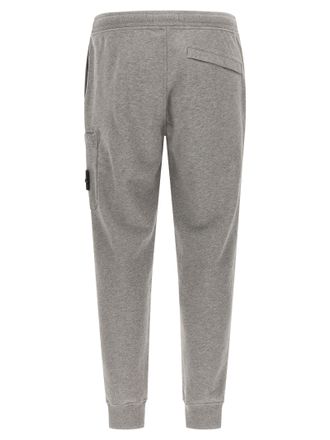 Stone Island Garment-Washed Cotton Joggers - Gray