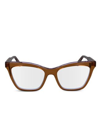 Calvin Klein cat-eye frames - Brown