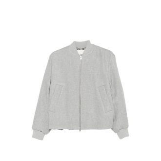 Closed Zip-up Bomber Jacket