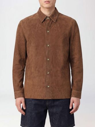Salvatore Santoro Giacca camicia in camoscio