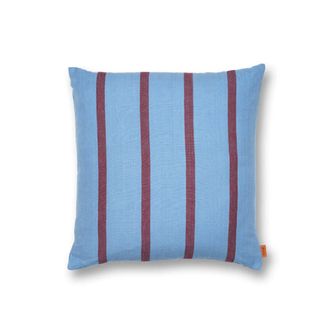 Ferm Living Grand Kissen, 50 x 50 cm, blau / burgund