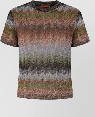 Missoni metallic snake-pattern crewneck t-shirt