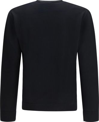 Valentino Mens Sweater Virgin Wool With Intarsia V Detail Nero-Burro Fleece Ovis Aries Nero/burro