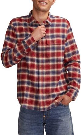 Lucky Brand Cloud Soft Plaid Flannel Button-Up Shirt in Navy Multi at Nordstrom, Size Xx-Large