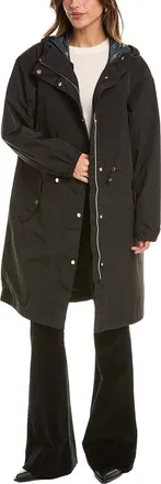 Shelli Segal Crinkle Raincoat