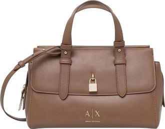 A|X Armani Exchange Taylor M Handbag - Dames - Handtassen - Beige - ONE Size - Polyester - Tassen