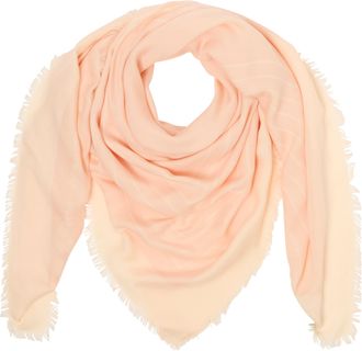 HUGO BOSS Schal BOSS Laik 120*120, Damen, light, pastel pink 682, Web, Materialmix, gemustert, unifarben, Modet&uuml;cher Schal, mit BOSS-Logoschriftz&uuml;gen, rundum kl