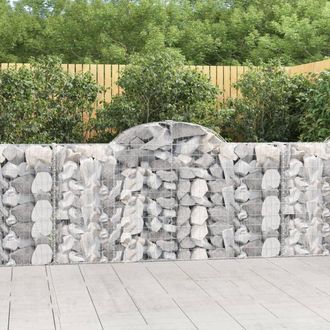 vidaXL Vidaxl - Cestas De Gaviones 2 Uds Forma De Arco Hierro 200x30x100/120 Cm