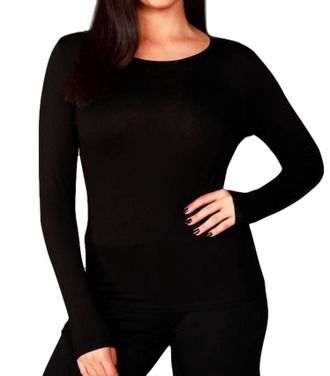 French Kyss Scoop Top In Black