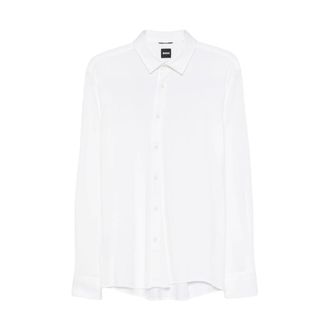 HUGO BOSS Overhemden, Heren, Wit, XL, Katoen, Hank Shirt