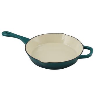 Crock-pot 10 in. Round Enameled Cast Iron Skillet in Blue at Nordstrom
