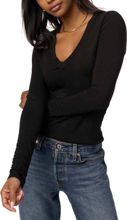 Project Social T Solace V-Neck Longsleeve Top