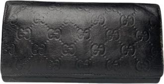 Gucci Tweedehands leren portemonnees - Dames - Vintage Accessoires - Bruin - ONE Size - Vintage