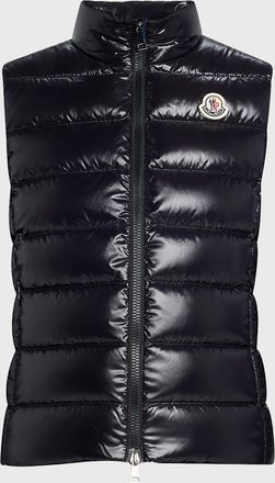 Moncler Ghany Shiny Quilted Puffer Vest