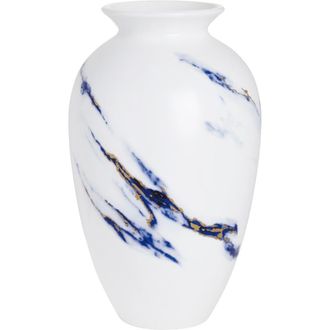 Prouna Marble Azure 9.5 Inch Urn Vase in White at Nordstrom