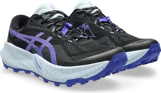 Asics Trailrunningschuh ASICS TRABUCO 14, Damen, Gr. 37,5, schwarz, amethyst, Synthetik, Schuhe Trailrunningschuh