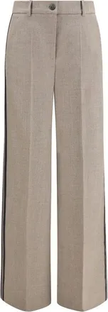 P.A.R.O.S.H. Gray Wool Oves Aries Womens Pants
