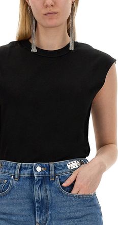 Paco Rabanne Cotton T-Shirt - Black