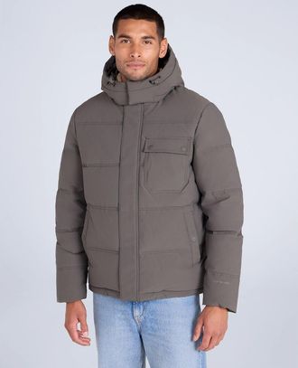 Mountain Warehouse Mens Mountain Warehouse Mens Fistral Padded Jacket - Grey - Size: 40/Regular