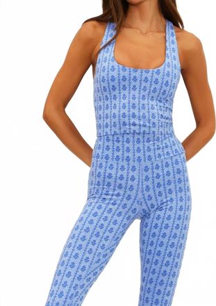 Beach Riot Yara Cropped Top In Sapphire Space Dye